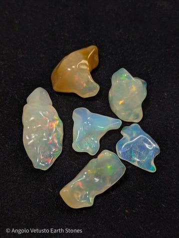 28,20 ct - Natuurlijke kostbare Welo-opalen, gepolijst in