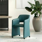 Leren eetkamerstoel Icon - Toledo Turquoise (blauw), Huis en Inrichting, Stoelen, Bohemian, Eigentijds, Industrieel, Klassiek, Modern, Retro, Romantisch, Scandinavisch, Vintage