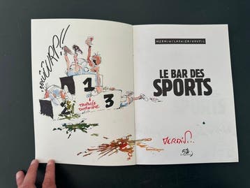 Le Bar des sports + dédicace - C - 1 Album - Eerste druk -, Nieuw