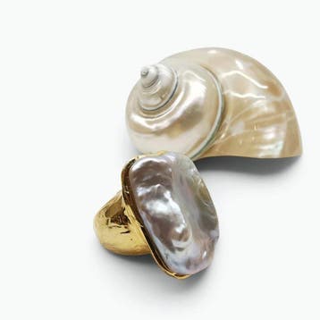 Perle - Bronze - Bague - lartisanat italien