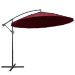 vidaXL Zweefparasol met aluminium paal 3 m bordeauxrood, Verzenden, Nieuw
