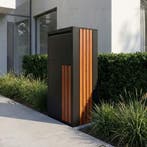 Pakketbrievenbus - ParcelXL® Forest XXL - Zwart, Tuin en Terras, Verzenden, Nieuw, Staal, Staande brievenbus