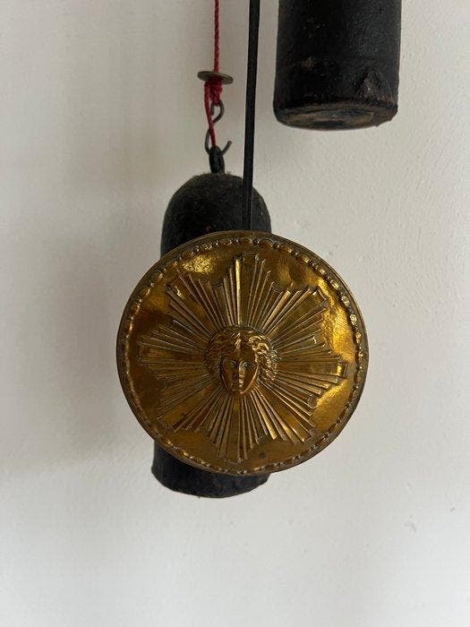 Comtoise klok - Antiek Messing, Emaille - 1800-1850 -, Antiek en Kunst, Antiek | Klokken