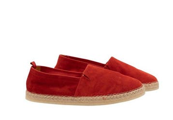 TESTONI - 10 UK - 44 IT - Capri Espadrillas Unlined Suede, Nieuw