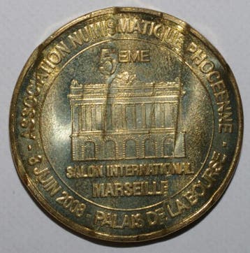France Komitat 13 Marseille Internationale Numismatische..., Postzegels en Munten, Penningen en Medailles, Verzenden