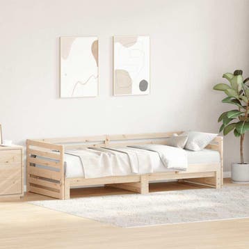 vidaXL Dagbed met onderschuifbed zonder matras 80x200 cm, Verzenden