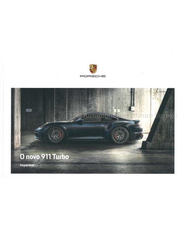 2021 PORSCHE 911 TURBO S HARDCOVER BROCHURE Portugees, Ophalen of Verzenden