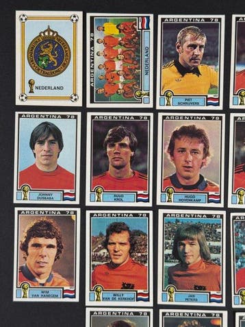 1978 Panini Argentina 78 World Cup, - Nederland complete, Nieuw