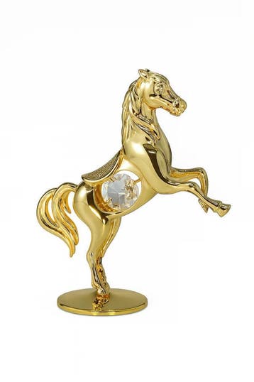 24K Vergulde Kristallen Beeldjes – Luxe Cadeaus &amp;Verzamel, Overige materialen, Verzenden, Nieuw, Goud