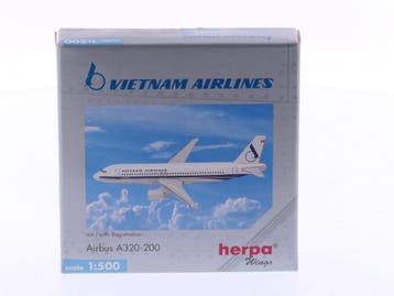 Schaal 1:500 Herpa 501729 Vietnam Airlines Airbus A320-20..., Ophalen of Verzenden