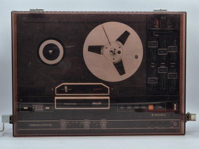 Philips - N4417/04 Pont de bobine à bobine 18 cm, Audio, Tv en Foto, Radio's