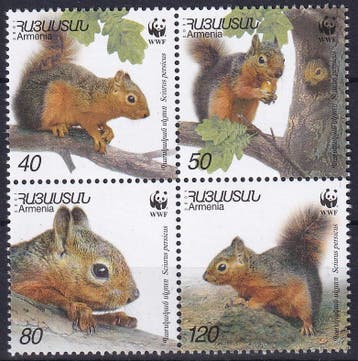 Armenie - 2001 - WWF - Postfris, Postzegels en Munten, Verzenden, Postfris, Dier of Natuur
