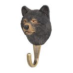 Kapstokhaak hout wandhaak kapstok Wildlife ZWARTE BEER, Nieuw