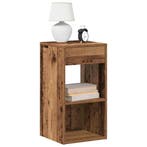 vidaXL Nachtkastjes 2 st met lade 35x34x66,5 cm oud, Verzenden, Nieuw