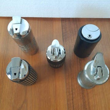 Ronson - Zonder minimumprijs - Tafelaansteker - Tin, Onyx,, Verzamelen, Nieuw