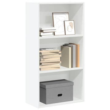 vidaXL Boekenkast 60x30x114 cm bewerkt hout wit, Verzenden