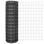 vidaXL Euro hek 10x1,2 m staal grijs, Tuin en Terras, Tuinhekken en Hekwerk, Verzenden, Nieuw