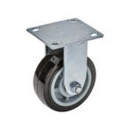 Gelagerd kunststof wiel Ø 130 x 42 mm. met zware metalen, Ophalen of Verzenden, Nieuw