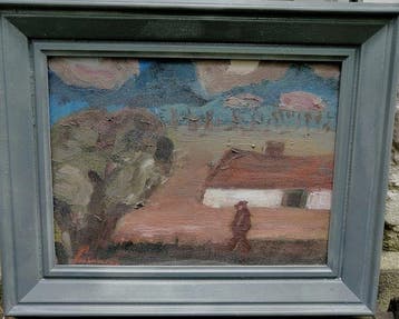 Constant Permeke (1886-1952) - Boerenscene, Antiek en Kunst