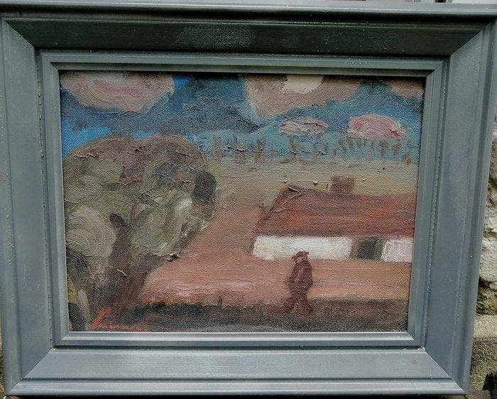 Constant Permeke (1886-1952) - Boerenscene, Antiek en Kunst, Kunst | Schilderijen | Klassiek