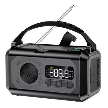 12000mAh Radio Powerbank op Zonne-energie met Dynamo -, Verzenden