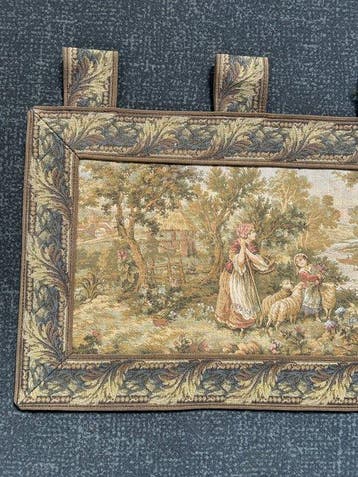 Tapisserie - 84 cm - 33 cm - Scène champêtre