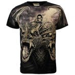 Rock Eagle Biker The Serpent Double Headed Dragon T-Shirt Zw