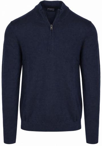 Olymp Half Zip Trui Wol Navy maat Maat 52/54 (L) Heren, Nieuw, OLYMP, Maat 52/54 (L), Verzenden