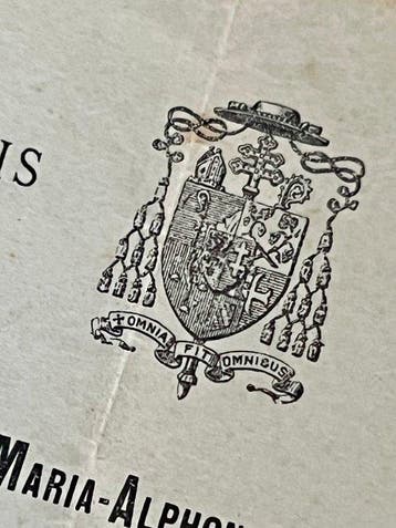Reliekhouder - Papier - 1910-1920 - Certificaat voor