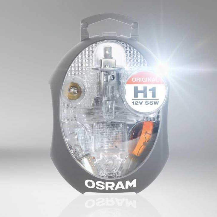 Osram H1 Set Reservelampen 12V Auto, Autos : Pièces & Accessoires, Éclairage, Enlèvement ou Envoi