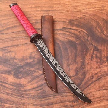 RELIC & EDGE RELIC & EDGE - Keukenmes - S28 - Staal, Leder -