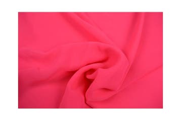 15 meter chiffon stof - neon roze, Verzenden