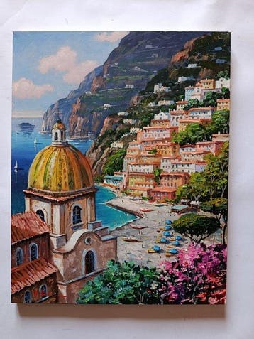 Antonio Russo (XX) - Positano (costiera amalfitana)