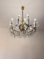 Lustre - Bronze, Cristal, En alliage - Lustre en bronze à 15