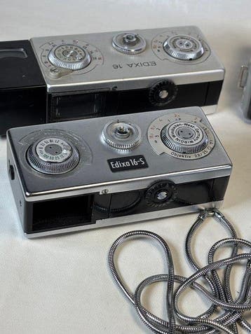 Yashica, Minolta, Edixa Collectie miniatuur camera’s 7 stuks