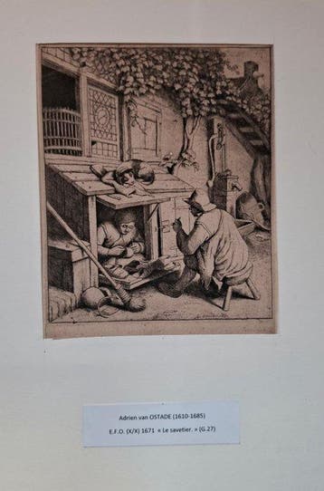 Adriaen Van Ostade (1610-1685) - Le Savetier/ the Cobbler, Antiek en Kunst