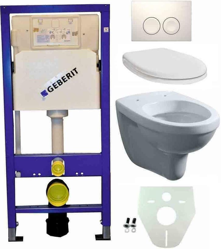 Geberit UP 100 +Trevi wc+zitt.+ Delta 21 wit, Doe-het-zelf en Bouw, Sanitair, Ophalen of Verzenden