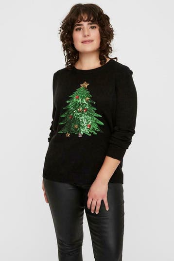 Trui SHINY VERO MODA curve kerst maat 46, Vêtements | Femmes, Pulls & Gilets, Verzenden