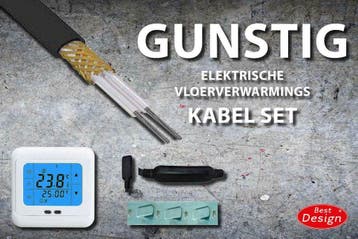 Gunstig vloerverwarmings kabel set 40 mtr 790 Watt, Bricolage & Construction, Ophalen of Verzenden