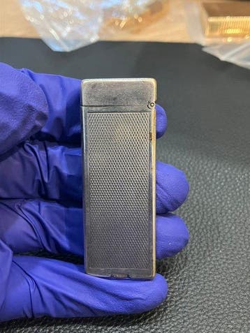 Dunhill - Briquet de poche - Métal argenté