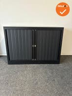 Roldeurkast - Basic - 70x100x43 - Zwart met zwarte roldeuren, Werkplek, Ophalen of Verzenden, Gebruikt, Kast