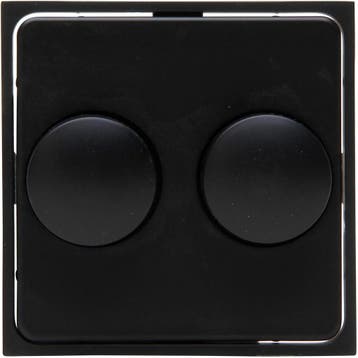 KOPP Athenis HK07 DUO Dimmer Afdekplaat Mat Zwart, Doe-het-zelf en Bouw, Elektriciteit en Kabels, Verzenden, Nieuw