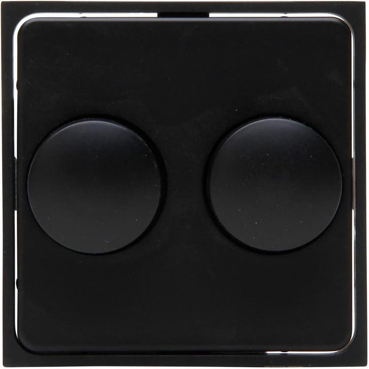 KOPP Athenis HK07 DUO Dimmer Afdekplaat Mat Zwart, Bricolage & Construction, Électricité & Câbles, Envoi