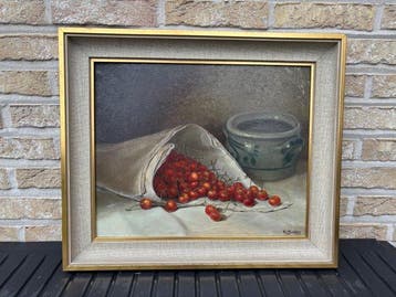 Frans Bakker (1909-2003) - Stilleven met kersen