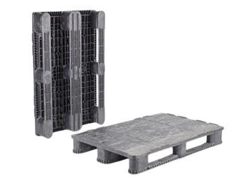 Zwaarlast pallet 1200x800x155 mm 3 sleden gesloten dek, Ophalen of Verzenden