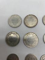 België. Lot de 21 monnaies en argent (1 Franc et 50