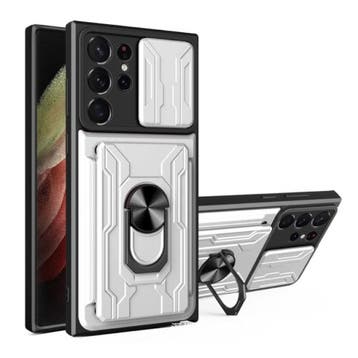 Samsung Galaxy S22 Plus - Card Slot Hoesje met Kickstand en, Verzenden