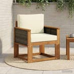 vidaXL Buiten Midden Sofa Massief Acacia Hout Naturel, Tuin en Terras, Verzenden, Nieuw
