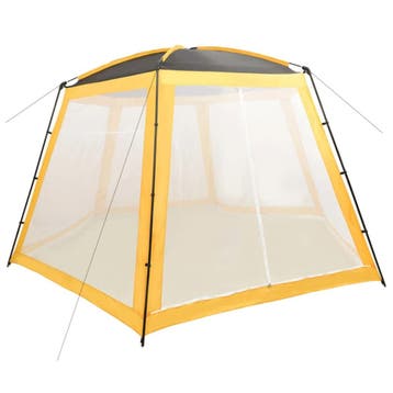 vidaXL Zwembadtent 500x433x250 cm stof geel, Tuin en Terras, Verzenden, Nieuw