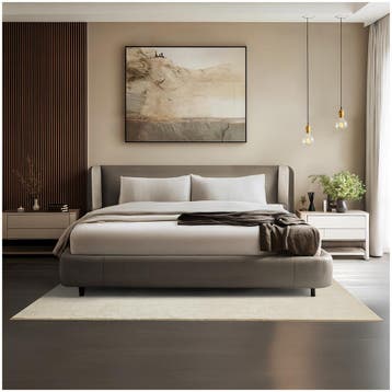 Kortpolig vloerkleed Soft Zone - 140 x 200 cm, beige, Verzenden